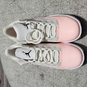 Women's Jordan Hi-Top Pink and White